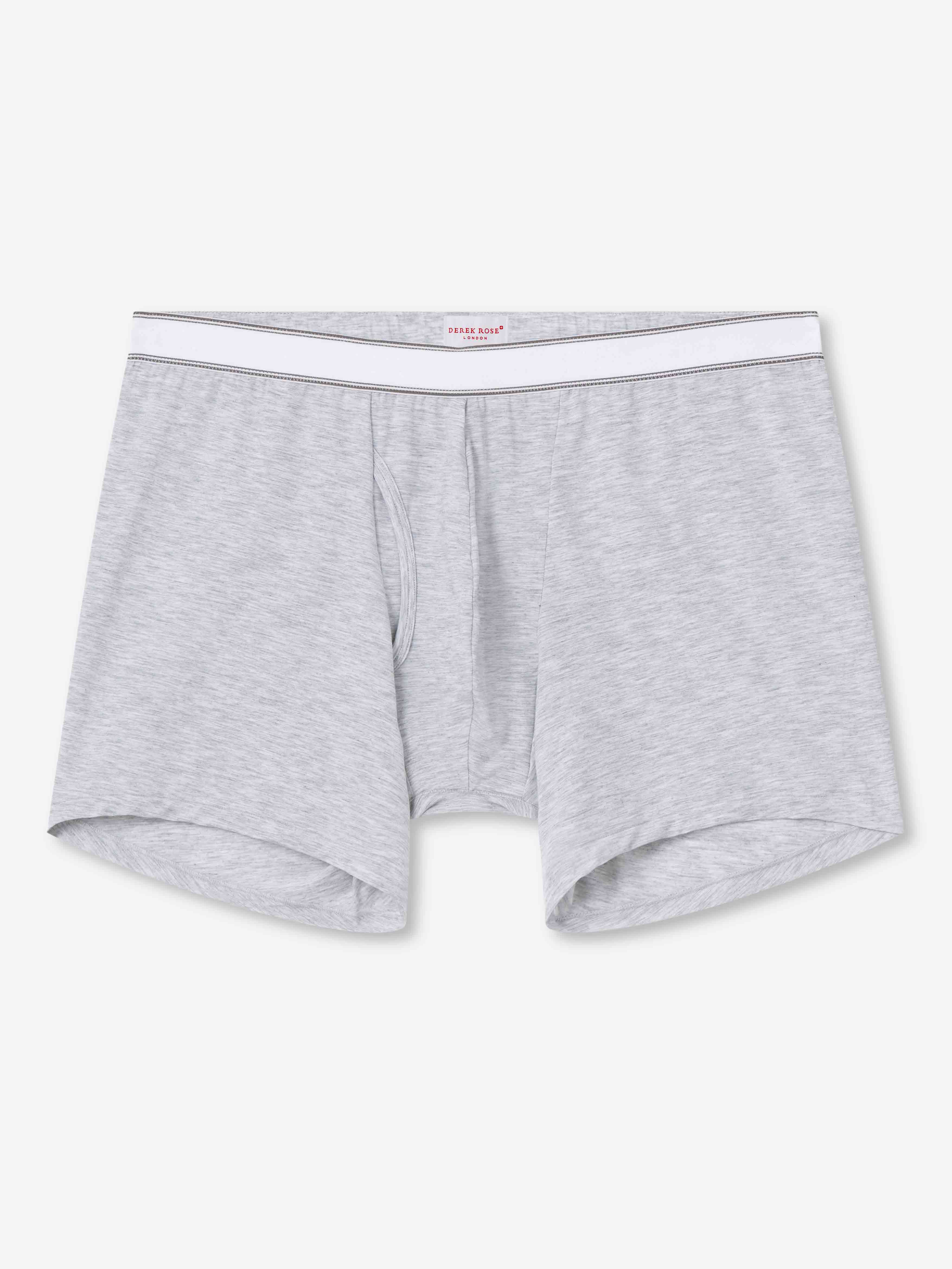 Men's Trunks Ethan Micro Modal Stretch Silver Marl