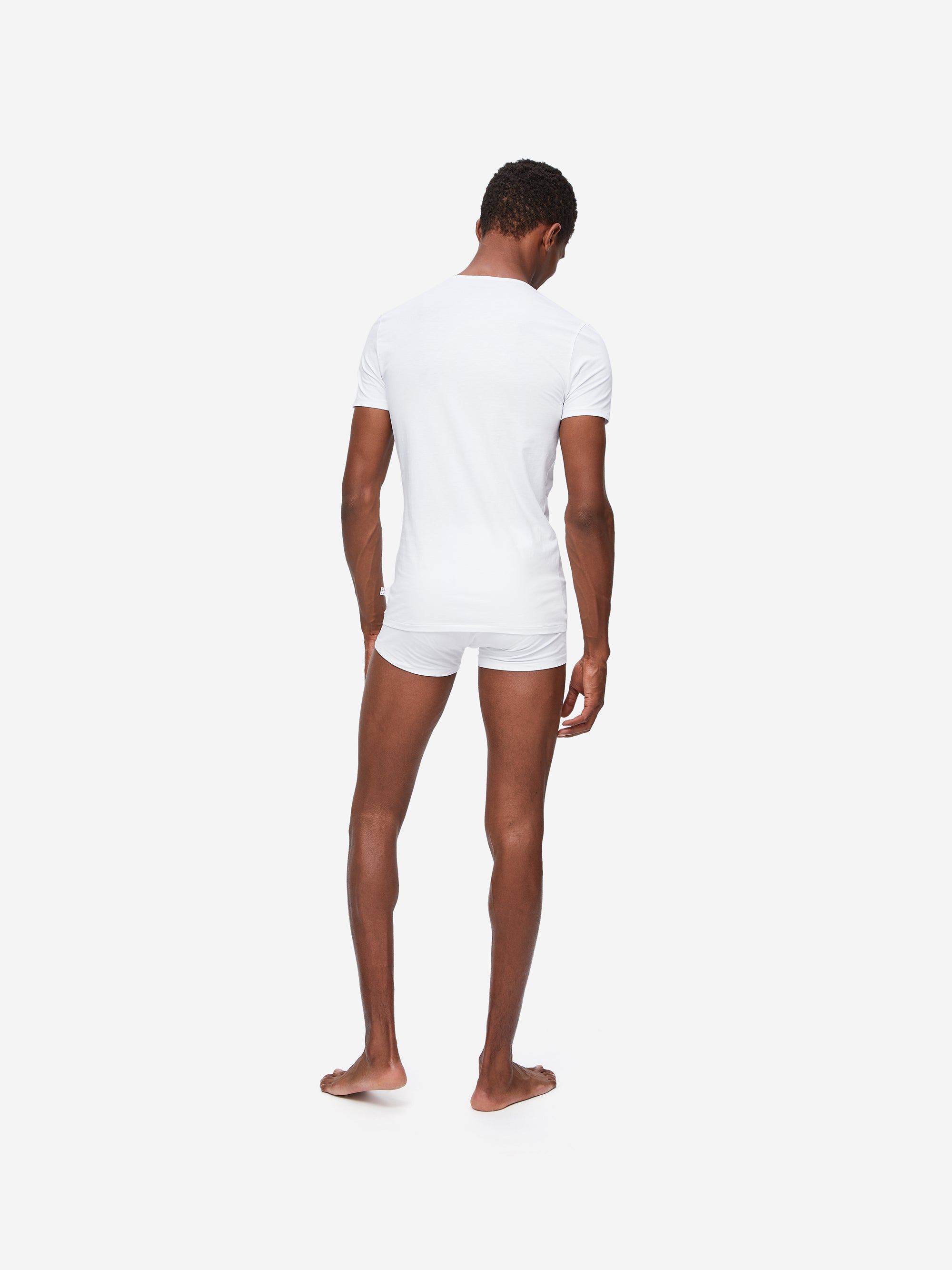 Men's Underwear T-Shirt Jack Pima Cotton Stretch White 