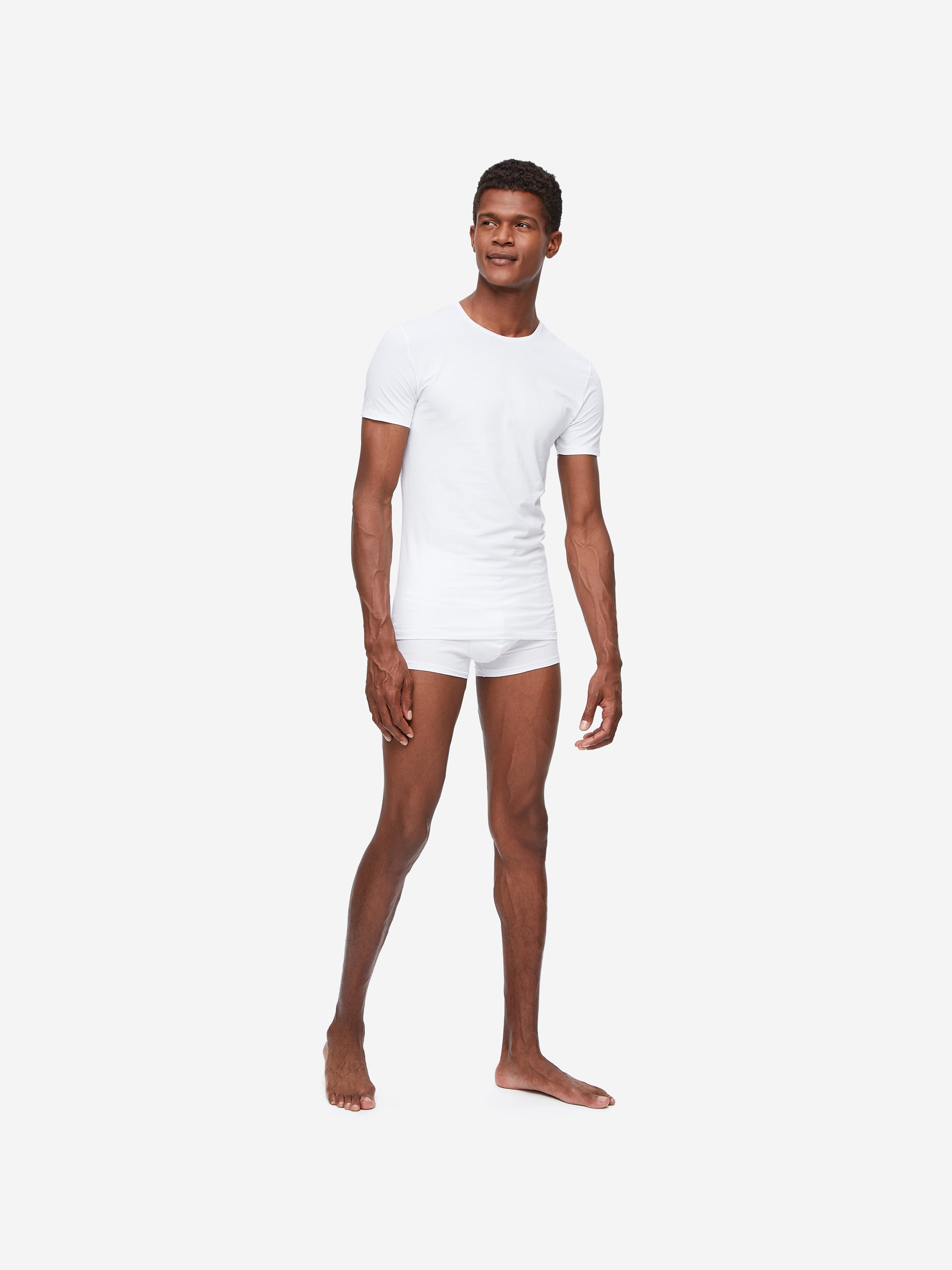 Men's Underwear T-Shirt Jack Pima Cotton Stretch White