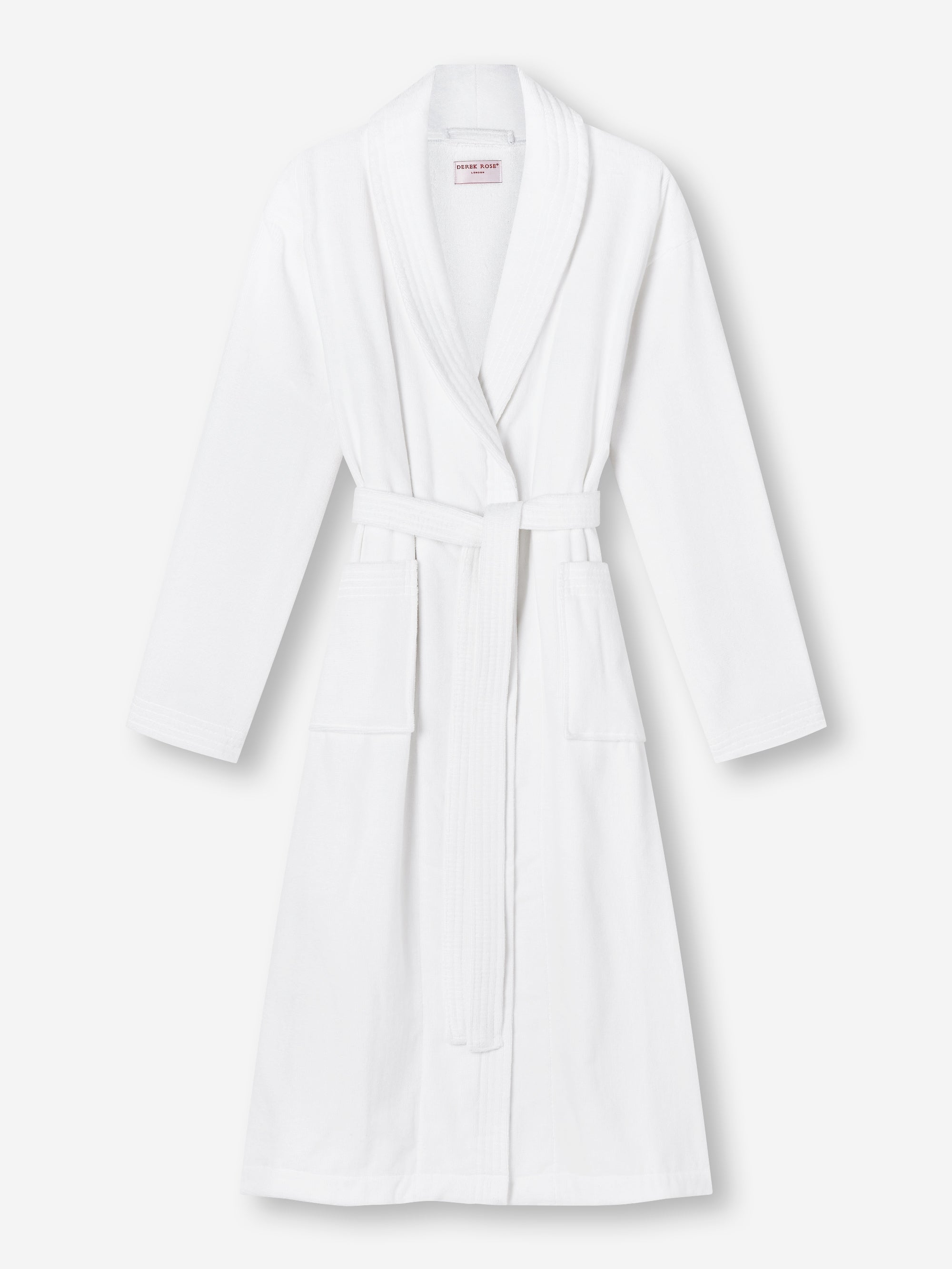 Women's Bathrobe Triton 10 Terry Cotton White