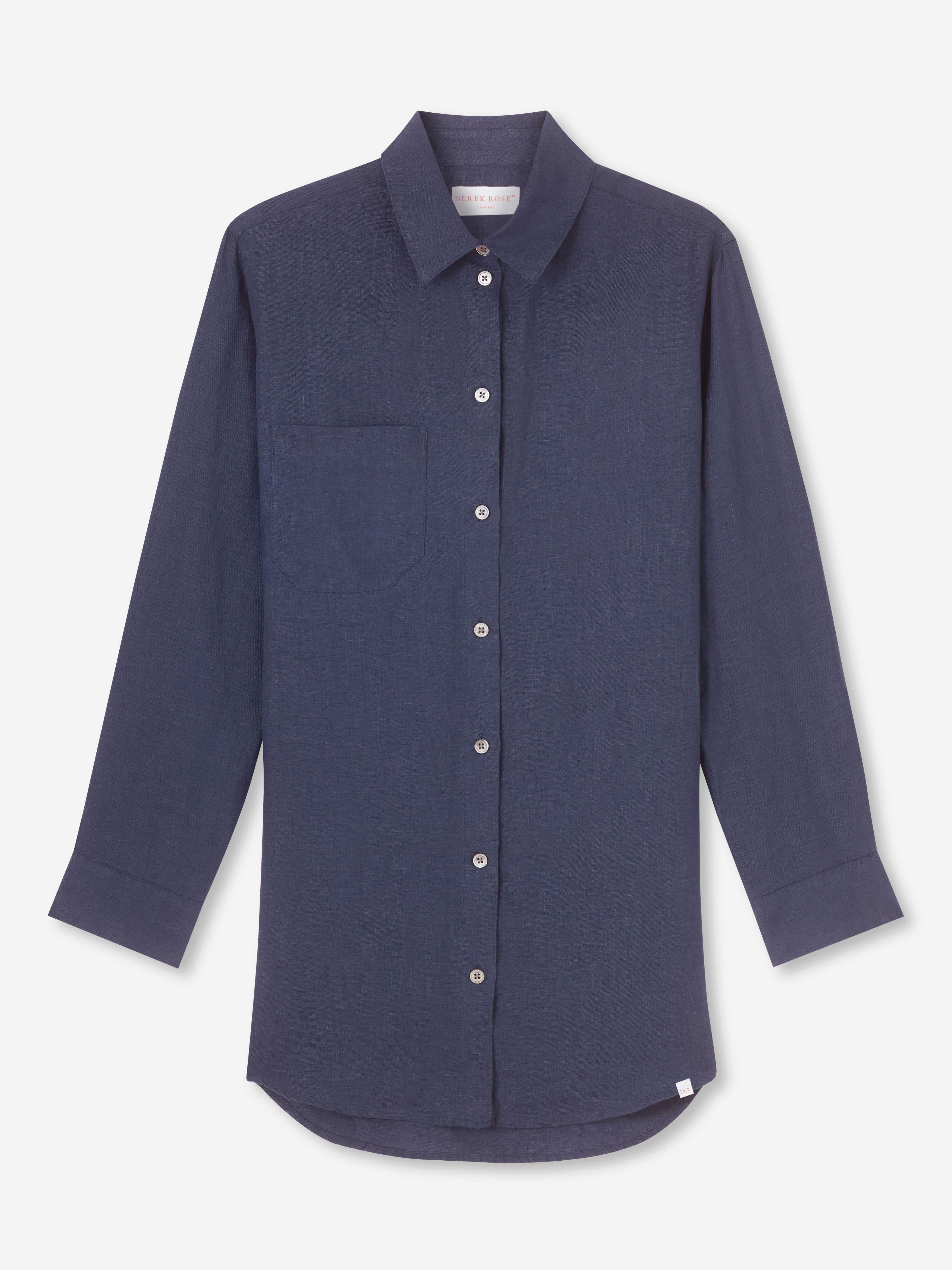 Women's Shirt Sicily Linen Navy