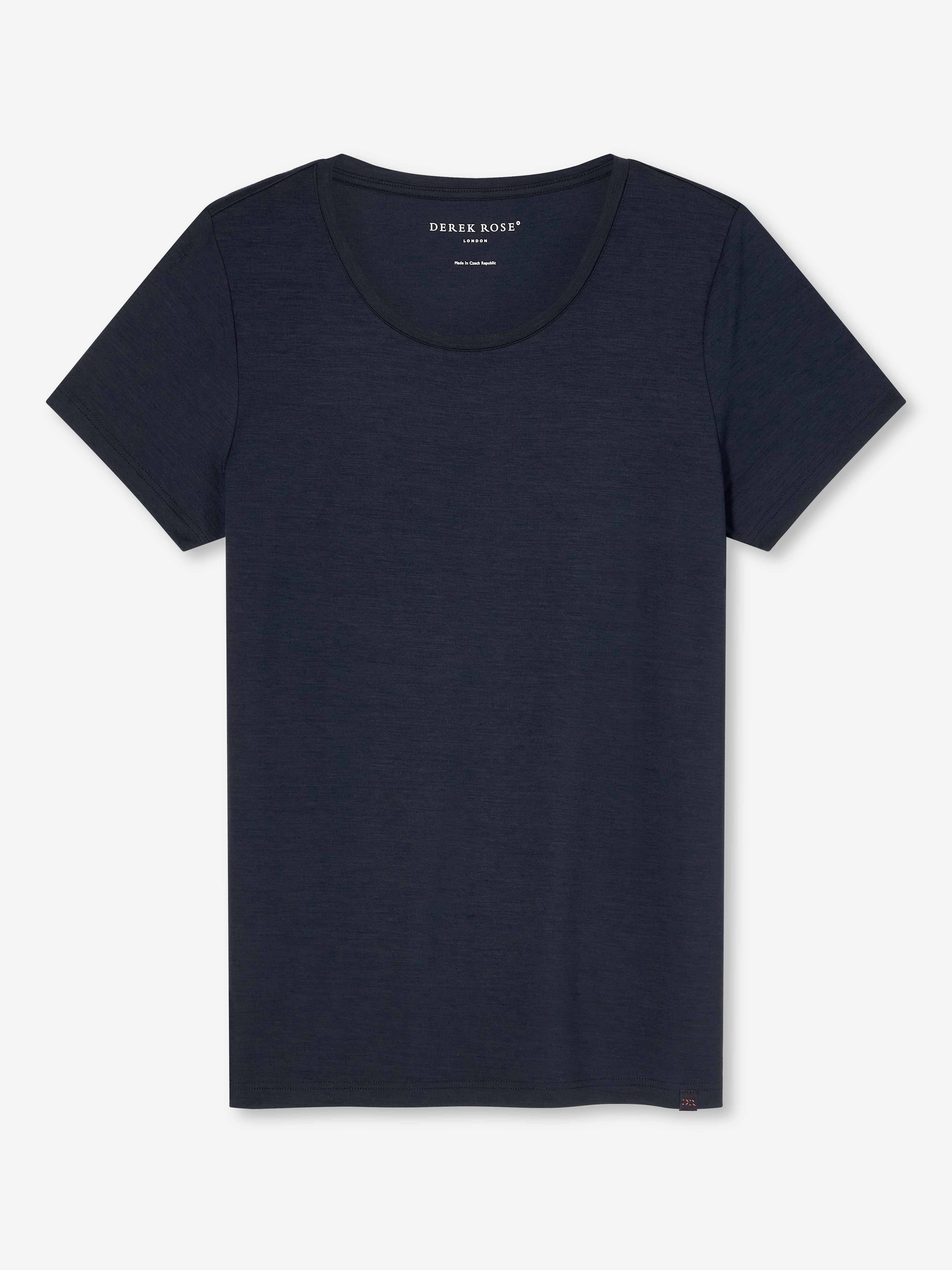 Women's T-Shirt Lara Micro Modal Stretch Navy